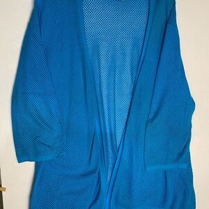 CJ Banks Vibrant Blue Knit Top